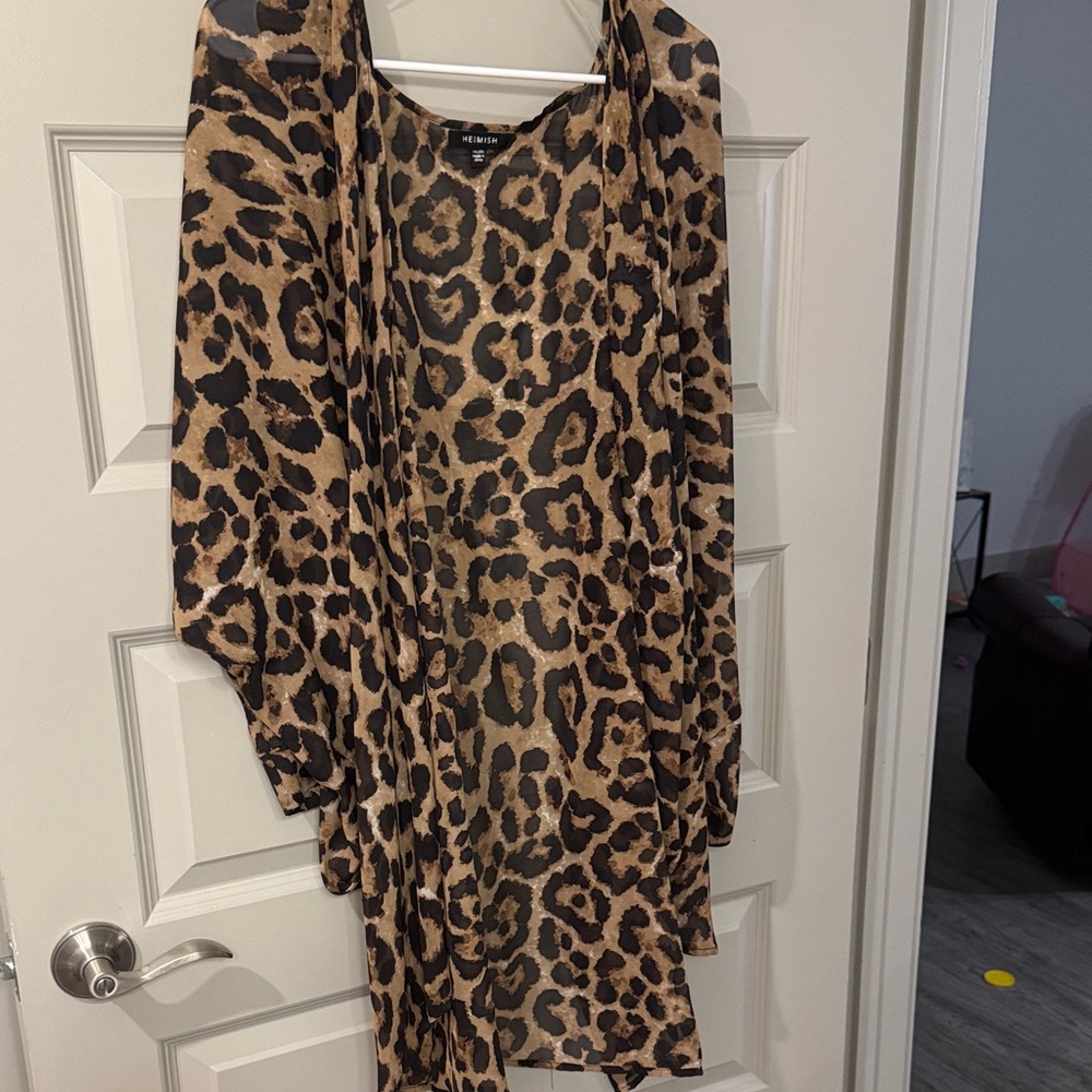 Leopard Print Women's Kaftan
